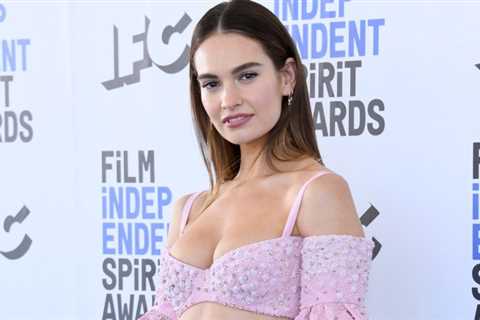 Lily James competes ahead of the ‘Pam & Tommy’ finale at the 2022 Spirit Awards