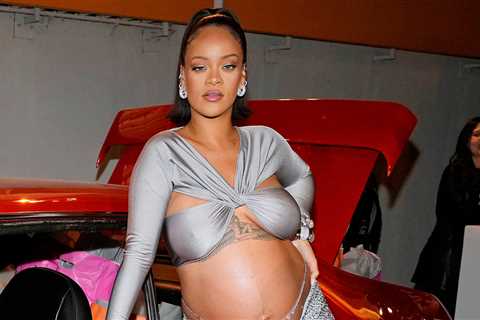 Rihanna Wears Daring Baby Bump Bare Outfit For Fenty Beauty Launch!