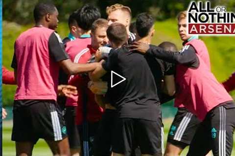 EXCLUSIVE CLIP: Lacazette & Cedric's Training Ground BUST UP! | All or Nothing Arsenal