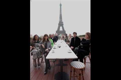 the cast of Emily in Paris looking stunning in Paris
