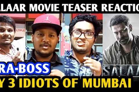 Salaar Movie Teaser Reaction | By 3 Idiots Of Mumbai | Prabhas | Prashanth Neel | Shruti Haasan