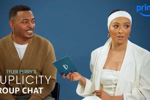 Group Chat with Kat Graham, Tyler Lepley, and More | Typer Perry's Duplicity | Prime Video