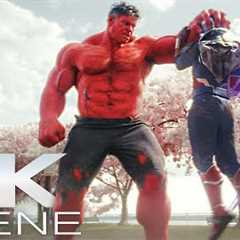 Hulk Ragdolls Captain America (2025) Fight Scene | Captain America: Brave New World Movie Clip 4K